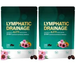 21 in 1 4275mg Lymphatic Drainage Capsules System Support 240 Softgels with Herbal Blend and Dandelion Burdock & Turmeric