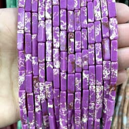 4*13MM Natural Stone Square Aventurine Tiger Eye Agates Crystal Jades Spacer Beads For Jewelry Making DIY Bracelet Accessories