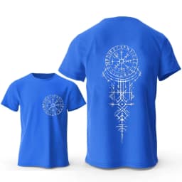 Viking Runic Compass Graphic T Shirts Funny Trip Tshirts Short Sleeve Tops Fashion Casual Harajuku T-shirts Men Brand T-shirts