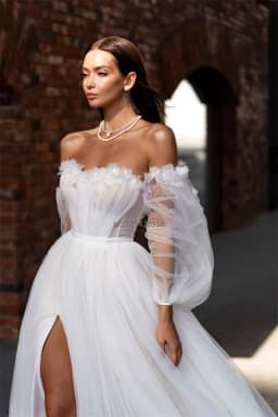Customized Exquisite Sweetheart Beach Wedding Dresses Off The Shoulder Puff Sleeve Lace Appliques Bridal Gowns Custom