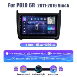 Wowuseful Digital Dashboard Cluster For VW Polo 6R 08-16ys VENTO crossfox 15 Navigation Radio Android Player Map Paneel Cockpit