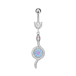 1PCS Butterfly Belly Button Rings Sunflower Navel Piercing Ring Navel Button Piercing Body Belly Piercing Jewelry 316L steel