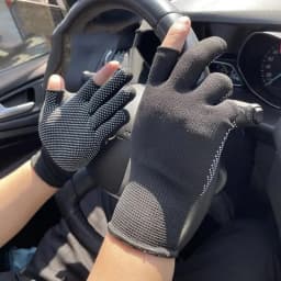 Non-slip Nylon Gloves for Safety Work Outdoor Cycling Breathable Half Finger Gloves Mittens Men Fingerless Touchscreen Gloves
