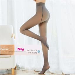 Customizable Artificial semi transparent warm wool tight fitting suit Leggings DDK403023
