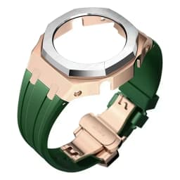 Mod Kit For Casioak GMAS2100 Stainless Steel metal Case Rubber Strap for Mod Kit GMA-S2100 4thGen Replacement shoc K Accessories