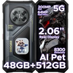 Doogee V50 Pro 5g Rugged Smartphone 2.06'' Back Display Dimensity 8300 11000Mah 6.78'' 120Hz 512Gb/1Tb Rom Android 16 Smartphone