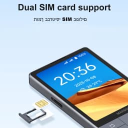 Qin f25,מקלדת עברית,Google Support,אנדרואיד 14, 6GB+128GB, סים כפול, Wi-Fi, בלוטות'