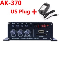 Woopker Sound Amplifier Channel 2.0 HIFI Bluetooth Amp Home Digital Audio 12V3A AK380 AK370 AK280 AK270 AK170 for Car Bass Trebl