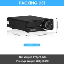 Nobsound NS-04G PRO Mini Digital Power Amplifier HiFi Stereo 2.0 Channel Class D Home Desktop Audio Amp 100W+100W