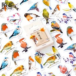 46 Pcs Autumn Forest Party Themed DIY Adhesive Stickers Pack for Decorative Albums Diaries Stick Labels Stationery