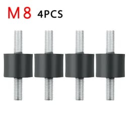 4 X Rubber Buffer Set Vibration Damper Silent Block Rubber Metal Buffer  Protects Against Vibration Interference M5 M6 M8