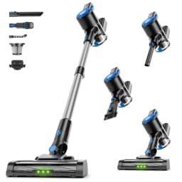 Honki 78KPa Powerful Cordless Vacuum Cleaner LED Display 45Mins Self Standing Stick Vacuum 1.5L Large Dust Cup for Pet Hair Carpet Floor