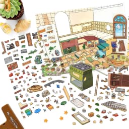Mr. Paper Open Today Series 36 Stickers, 4pcs 2.5D Large PET Cards, Shop Scene Journal Creative Decoration DIY Stress Relief