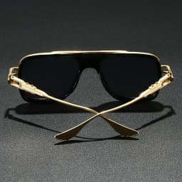 Luxury Square Sunglasses Double Bridge Full Rim Plastic Metal Frame PC Lens UV400 Non-Polarized Men's Casual Fashion Shades