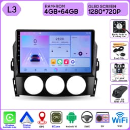 Car Radio For Mazda MX-5 MX5 III 3 NC 2005 - 2015 Stereo Multimedia Player Carplay Android Auto GPS Video Screen 5G Wifi No 2din
