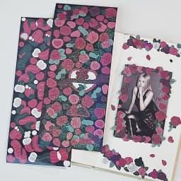 MOHAMM 4 Sheets Bling Romantic Rose Stickers for Photo Album Cards Making DIY Journal Decorative Material