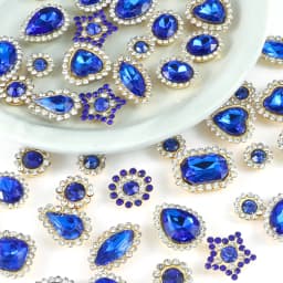 50pcs/lot Silver Claw Setting Glass Rhinestone Mixed Shape Sew On Crystal Stone Diamond for Wedding Dress Shoes Bags DIY Trim