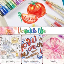 Arts Sign Brush Pen,Dual Tip Soft Brush & Fine TipMarker Felt Tip Water Based Ink Color Pens 18 Assorted Pastel Colors Great