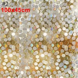 3D Stained Glass Window Film Removable Self Adhesive Glass Sticker Static Cling Vinyl Window Paper For Bathroom Home Decorative