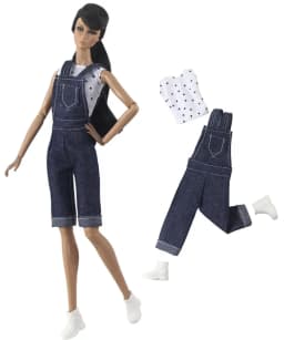 Suspender Jeans Doll Clothes 1:6 Scale Outfit for 11.5 Inch 30cm Doll Many Style for Choice Gifts for Girls Doll Accessories