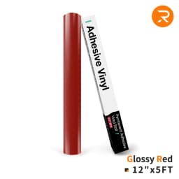 HTVRONT 12"X 5ft Permanent Adhesive Vinyl Roll 30x152cm Glossy Self-adhesive Film For Cricut Craft Art Sign Decal Windows Glass