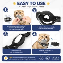 Adjustable Pet Collar Pet Tracker Google Find My Android Antilost Gps Tracker Locator Tags Gps For Kitten With Detachable Locato