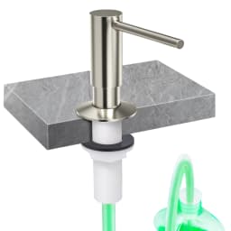 Samodra liquid Soap Dispenser With Extension Tube Kit Brass Pump Head For Kitchen Sink Bathroom accessories 4 color dispenser So