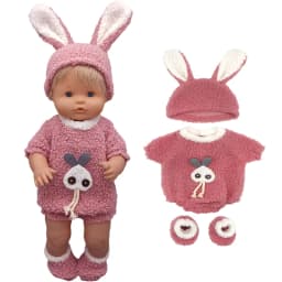 Nenuco Baby Doll Clothes Sweater Hat Scarf Ropa Y Su Hermanita 40cm Baby Doll Outwear Winter Warm Set