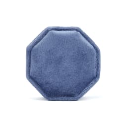 Velvet Ring Box Round Octagonal Ring Box Manufacturers Wholesale Box Proposal Three Rings Box Can Print Logo