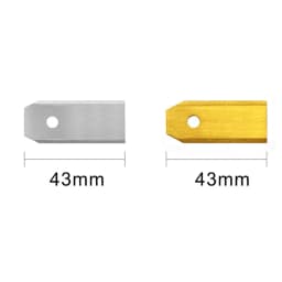 Long Lasting and Efficient 43mm Replacement Blade for Robotic Lawnmower Stainless Steel with Titanium Coating