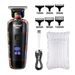 Kemei Professional Electric Hair Clipper Rechargeable Graffiti Pattern Beard Trimmer Men's Shaver KM-MAX2092 KM-MAX5090 KM-1102H