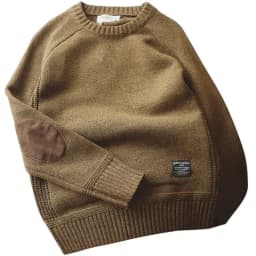 Men's Harajuku Pullover Sweater Patch Designs Knitted Sweatshirt Hip Hop Round Neck Pure Colour Causal Pullovers Men's Clothing