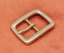 96g Heavy Leather Craft Solid Brass Buckle Center Bar Buckle Mens' Belt Buckle 40mm Accessories For Leather Metal Buckle
