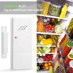 Elecpow Refrigerator Door Alarm 90dB Loud 60 Seconds Time Delay Ultra-Slim Fridge Alarm Window Open Alarm Home kid Safety Alarm