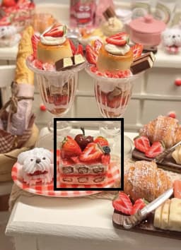Handmade Premium Mini Food Set - Sandwich/Cake/Rainbow Cake/Hot Dog | Artisan Dollhouse Decor | Customizable Baking Miniatures