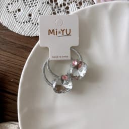 Korean Glossy Hair Clips New Silver Pink White Bangs Side Barrettes for Girls Sweet Non Slip Double Wear 2pcs