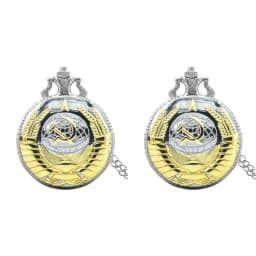 Retro Charm Neutral Fashion Soviet CCCP Quartz Steampunk Pocket Watch Men's and Women's Necklace Pendant Gift