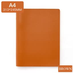 A4 Ring Binder Soft PU Leather Cover 30 Holes A4 File Folder