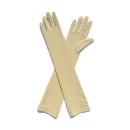 1 Pair Milk Silk Elastic Dance Bridal Long Gloves Elegant Wedding Party Stage Performance Breathable Summer Sunscreen Mittens