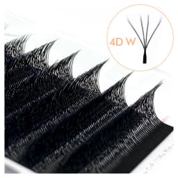 NATUHANA W Lashes Extension L LU(M) Curl Individual Mink YY Lashes 3D W-shaped Volume Fan Eyelash Extension