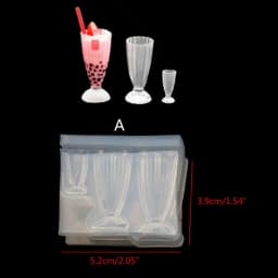 3D Jar Resin Mold Set Soft Silicone Mould Resin Cup Storage Container Mini Molds Unique Cylinder Bottle for Jewelry Making Tools