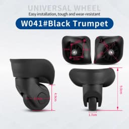 Hongsheng Suitcase Universal Wheel Trolley Case Wheel Accessories Password Travel Mute Universal Wheel Repair and Replacement