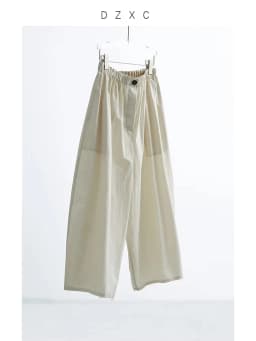 Plus-Size Summer A-Line Women's Wide-Leg Pants, Loose Thin Cropped Pants, Casual Carrot Pants