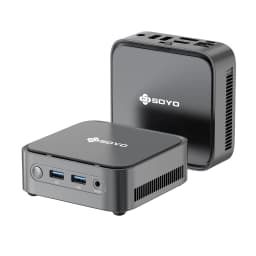 SOYO Mini PC M4 Power AMD Ryzen 3 3250C 8GB DDR4 256GB M.2 SSD Windows 11 Pro Mini Desktop Computer HDMI DP Dual Display RJ45 LAN USB3.0 WiFi BT Mini Host for Home Office Business Daily Working Computer Game