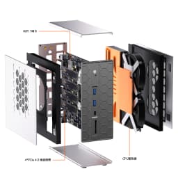 Aittact&TOPC AMD Ryzen AI Max+395 Mini PC Radeon 8060S LPDDR5X USB4 WiFi 7 10GbE+2.5GbE 4×M.2 PCIe4.0 Gaming PC Win11 Pro PC