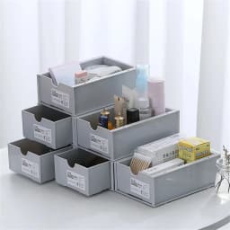 Desktop Storage Boxes, Cosmetics Storage, and Office Stationery Storage Cabinets Can Be Stacked and Combined for Drawer Storage