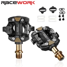 RACEWORK X-M8100 MTB Bike Pedals Ultra-light Self-locking DU+ Ball-bearing Bicycle Pedals Compatible With The Shimano SPD System