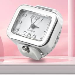 Personalized, Fashionable, Creative Square Dial, Arabic Numeral Scale Ring, Mini Watch, Couple's Cheap Item