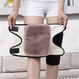 1/2/3PCS Winter Thickened Plush Two Layer Knee Pads Cold Proof Thermal Adjustable Knee Cover Ski Men Women Leg Cycling Warmers