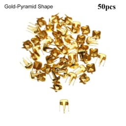 50Pcs 3mm Mini Claw Hammer Buckle Gold/Silver/Bronze/Black Metal Round Bead Super Small Doll Button DIY Toy Clothes Accessories
